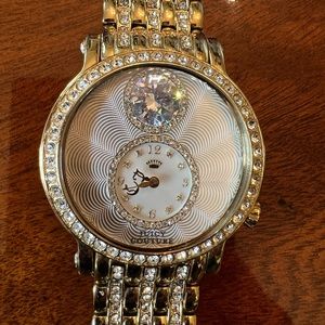 Gorgeous Juicy Couture Bling Rhinestone Gold Watch